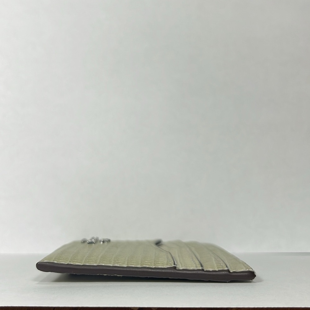 NWT COACH SLIM ID CARD CASE IN LIZARD EMBOSSED LEATHER - Picture 7 of 9